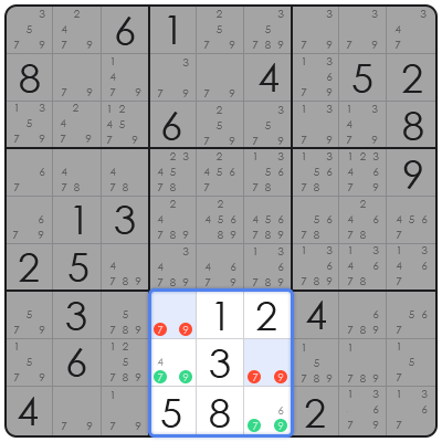 mini sudoku 6x6